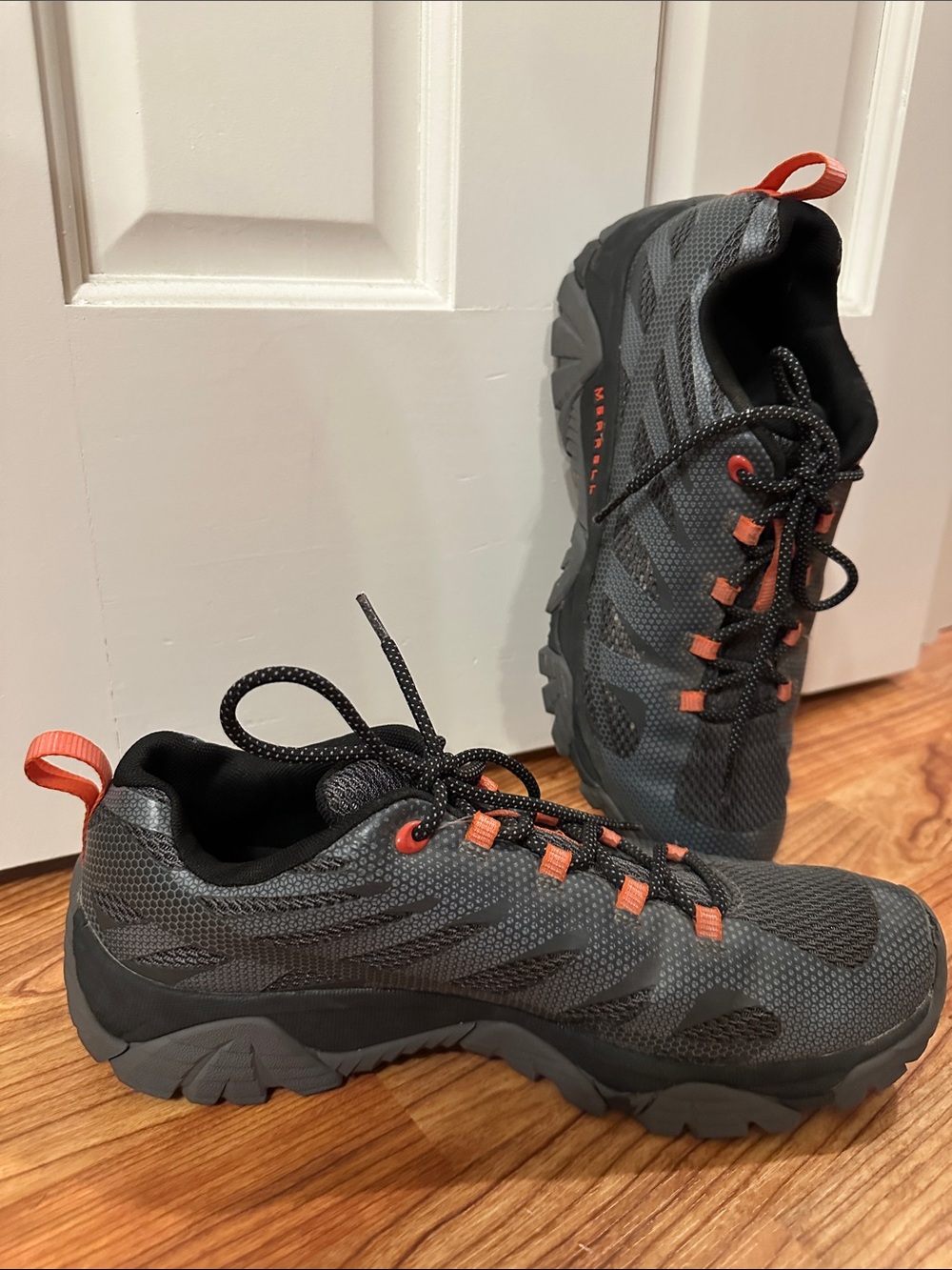 Merrell Men's Trail Shoes in Grey with Orange Accents